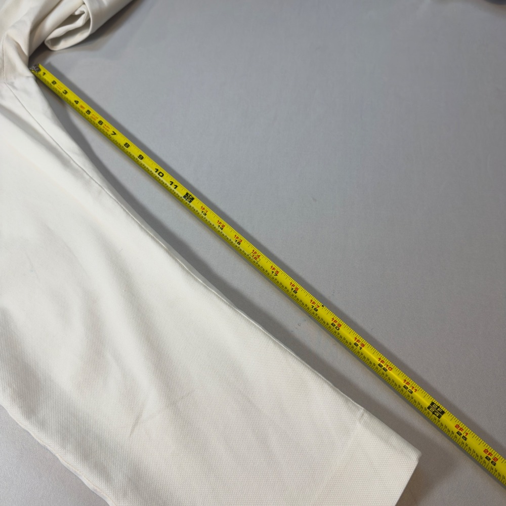 Talbots Hampshire Petites White Textured Ankle Pants 12P Cotton Blend Straight - Picture 10 of 10